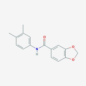molecular formula C16H15NO3 B408882 N-(3,4-dimethylphenyl)-1,3-benzodioxole-5-carboxamide 