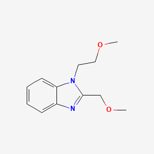 molecular formula C12H16N2O2 B4088832 1-(2-methoxyethyl)-2-(methoxymethyl)-1H-benzimidazole 