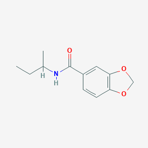 molecular formula C12H15NO3 B408885 N-(sec-butyl)-1,3-benzodioxole-5-carboxamide 