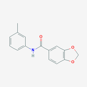 molecular formula C15H13NO3 B408888 N-(3-methylphenyl)-1,3-benzodioxole-5-carboxamide CAS No. 349114-00-7