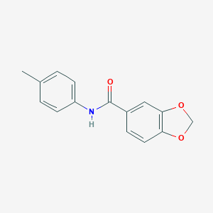 molecular formula C15H13NO3 B408889 N-(4-methylphenyl)-1,3-benzodioxole-5-carboxamide CAS No. 349113-96-8