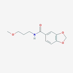 N-(3-methoxypropyl)-1,3-benzodioxole-5-carboxamide