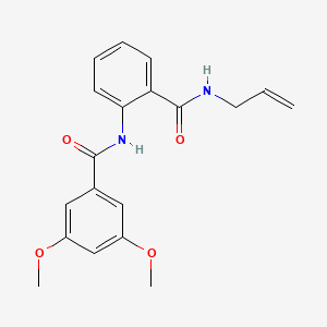 molecular formula C19H20N2O4 B4088912 N-{2-[(allylamino)carbonyl]phenyl}-3,5-dimethoxybenzamide 