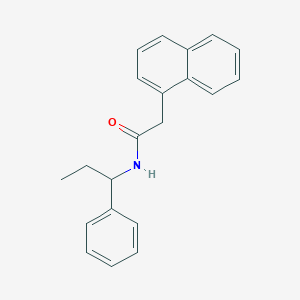 molecular formula C21H21NO B4088938 2-(1-naphthyl)-N-(1-phenylpropyl)acetamide 