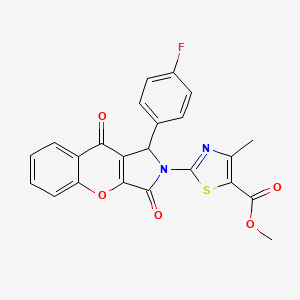 molecular formula C23H15FN2O5S B4088964 methyl 2-[1-(4-fluorophenyl)-3,9-dioxo-3,9-dihydrochromeno[2,3-c]pyrrol-2(1H)-yl]-4-methyl-1,3-thiazole-5-carboxylate 