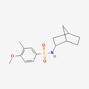 molecular formula C15H21NO3S B4089001 N-bicyclo[2.2.1]hept-2-yl-4-methoxy-3-methylbenzenesulfonamide 