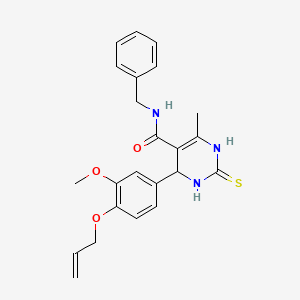 4-[4-(allyloxy)-3-methoxyphenyl]-N-benzyl-6-methyl-2-thioxo-1,2,3,4-tetrahydro-5-pyrimidinecarboxamide