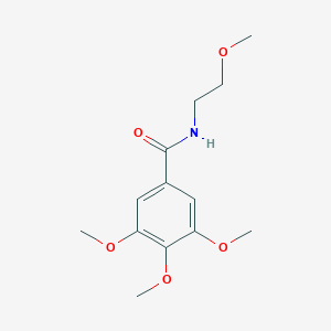 molecular formula C13H19NO5 B408905 3,4,5-trimethoxy-N-(2-methoxyethyl)benzamide 