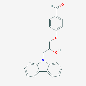 molecular formula C22H19NO3 B408906 4-[3-(9H-carbazol-9-yl)-2-hydroxypropoxy]benzaldehyde 