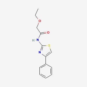molecular formula C13H14N2O2S B4089096 2-ethoxy-N-(4-phenyl-1,3-thiazol-2-yl)acetamide 