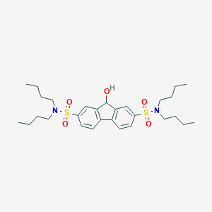 N~2~,N~2~,N~7~,N~7~-tetrabutyl-9-hydroxy-9H-fluorene-2,7-disulfonamide