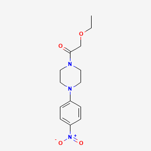 molecular formula C14H19N3O4 B4089172 1-(ethoxyacetyl)-4-(4-nitrophenyl)piperazine 
