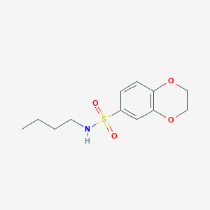 N-butyl-2,3-dihydro-1,4-benzodioxine-6-sulfonamide