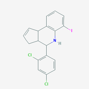 4-(2,4-dichlorophenyl)-6-iodo-3a,4,5,9b-tetrahydro-3H-cyclopenta[c]quinoline