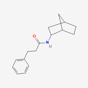 molecular formula C16H21NO B4089222 N-bicyclo[2.2.1]hept-2-yl-3-phenylpropanamide 