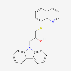 molecular formula C24H20N2OS B4089260 1-(9H-carbazol-9-yl)-3-(8-quinolinylthio)-2-propanol 
