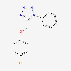 molecular formula C14H11BrN4O B4089272 5-[(4-bromophenoxy)methyl]-1-phenyl-1H-tetrazole 