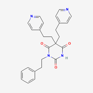 1-(2-phenylethyl)-5,5-bis[2-(4-pyridinyl)ethyl]-2,4,6(1H,3H,5H)-pyrimidinetrione