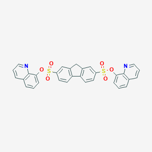 molecular formula C31H20N2O6S2 B408932 diquinolin-8-yl 9H-fluorene-2,7-disulfonate 