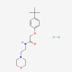 molecular formula C18H29ClN2O3 B4089321 2-(4-tert-butylphenoxy)-N-[2-(4-morpholinyl)ethyl]acetamide hydrochloride 