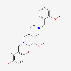 2-methoxy-N-{[1-(2-methoxybenzyl)-4-piperidinyl]methyl}-N-(2,3,6-trifluorobenzyl)ethanamine