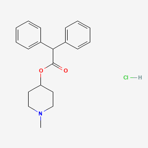 molecular formula C20H24ClNO2 B4089371 1-methyl-4-piperidinyl diphenylacetate hydrochloride 