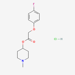 (1-Methylpiperidin-4-yl) 2-(4-fluorophenoxy)acetate;hydrochloride