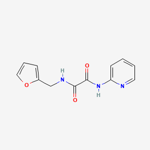 molecular formula C12H11N3O3 B4089429 N-(2-furylmethyl)-N'-2-pyridinylethanediamide 