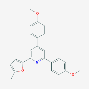 molecular formula C24H21NO3 B408944 2,4-Bis(4-methoxyphenyl)-6-(5-methyl-2-furyl)pyridine CAS No. 332103-89-6