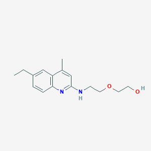 2-{2-[(6-ethyl-4-methylquinolin-2-yl)amino]ethoxy}ethanol