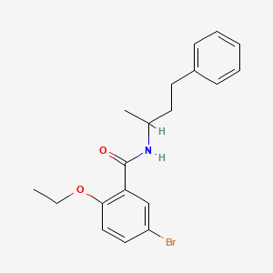 molecular formula C19H22BrNO2 B4089476 5-bromo-2-ethoxy-N-(4-phenylbutan-2-yl)benzamide 