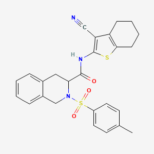 N-(3-cyano-4,5,6,7-tetrahydro-1-benzothien-2-yl)-2-[(4-methylphenyl)sulfonyl]-1,2,3,4-tetrahydro-3-isoquinolinecarboxamide