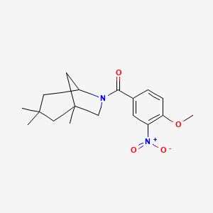 (4-Methoxy-3-nitrophenyl)(1,3,3-trimethyl-6-azabicyclo[3.2.1]oct-6-yl)methanone