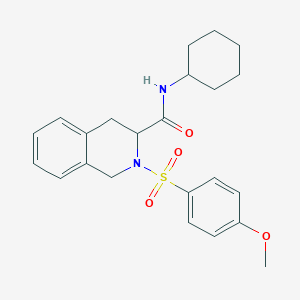 N-CYCLOHEXYL-2-(4-METHOXYBENZENESULFONYL)-1,2,3,4-TETRAHYDROISOQUINOLINE-3-CARBOXAMIDE