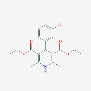 Diethyl 4-(3-iodophenyl)-2,6-dimethyl-1,4-dihydropyridine-3,5-dicarboxylate