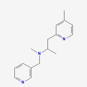 N-methyl-1-(4-methylpyridin-2-yl)-N-(pyridin-3-ylmethyl)propan-2-amine