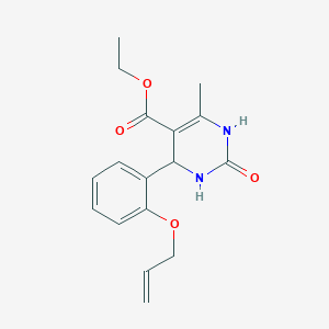 ethyl 6-methyl-2-oxo-4-(2-prop-2-enoxyphenyl)-3,4-dihydro-1H-pyrimidine-5-carboxylate