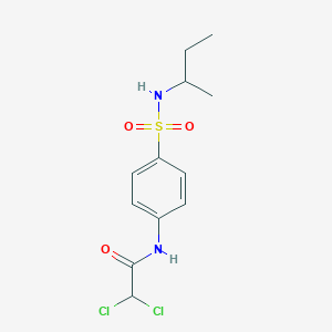 molecular formula C12H16Cl2N2O3S B4089581 N-[4-(butan-2-ylsulfamoyl)phenyl]-2,2-dichloroacetamide 