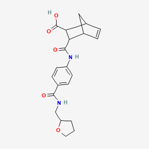 3-{[(4-{[(tetrahydro-2-furanylmethyl)amino]carbonyl}phenyl)amino]carbonyl}bicyclo[2.2.1]hept-5-ene-2-carboxylic acid