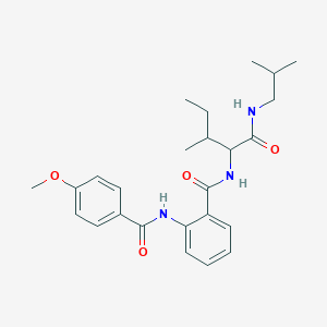 N-{1-[(isobutylamino)carbonyl]-2-methylbutyl}-2-[(4-methoxybenzoyl)amino]benzamide