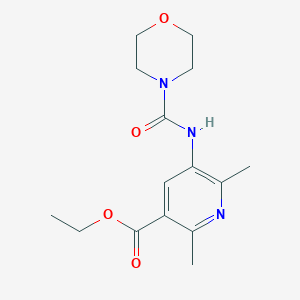 molecular formula C15H21N3O4 B4089707 ethyl 2,6-dimethyl-5-[(4-morpholinylcarbonyl)amino]nicotinate 