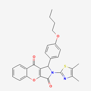 1-(4-butoxyphenyl)-2-(4,5-dimethyl-1,3-thiazol-2-yl)-1,2-dihydrochromeno[2,3-c]pyrrole-3,9-dione