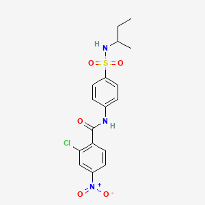 N-[4-(butan-2-ylsulfamoyl)phenyl]-2-chloro-4-nitrobenzamide