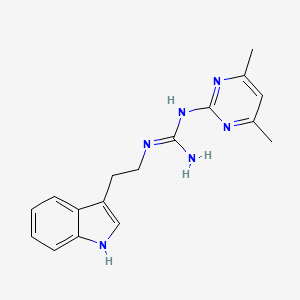 molecular formula C17H20N6 B4089742 1-(4,6-dimethylpyrimidin-2-yl)-2-[2-(1H-indol-3-yl)ethyl]guanidine 