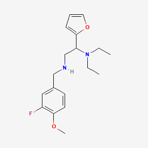 N,N-diethyl-N'-[(3-fluoro-4-methoxyphenyl)methyl]-1-(furan-2-yl)ethane-1,2-diamine