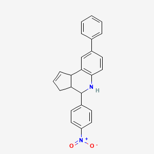 4-(4-nitrophenyl)-8-phenyl-3a,4,5,9b-tetrahydro-3H-cyclopenta[c]quinoline