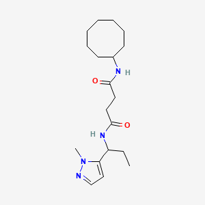 N-cyclooctyl-N'-[1-(1-methyl-1H-pyrazol-5-yl)propyl]succinamide