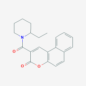 2-(2-Ethylpiperidine-1-carbonyl)benzo[f]chromen-3-one