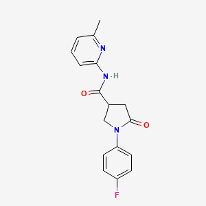 1-(4-fluorophenyl)-N-(6-methylpyridin-2-yl)-5-oxopyrrolidine-3-carboxamide