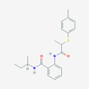 N-(sec-butyl)-2-({2-[(4-methylphenyl)thio]propanoyl}amino)benzamide